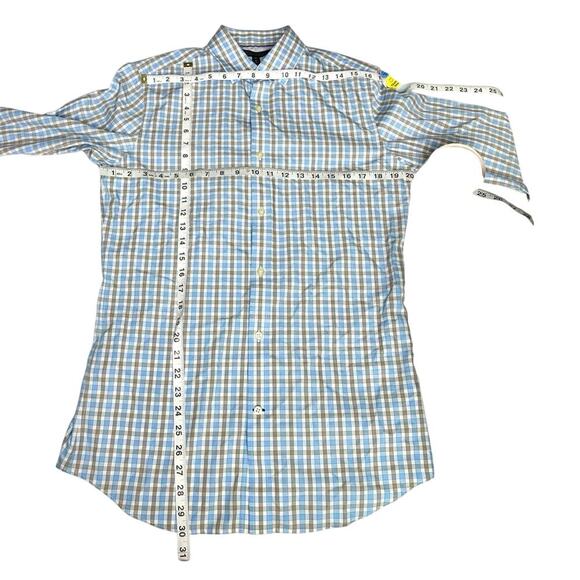 Banana Republic Men’s SLIM-FIT DRESS SHIRT Size Medium Tall Color Skyline Blue - Picture 4 of 12